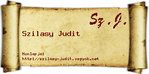Szilasy Judit névjegykártya